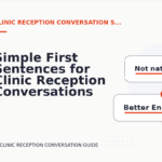 Simple First Sentences for Clinic Reception Conversations