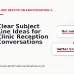 Clear Subject Line Ideas for Clinic Reception Conversations