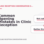 Common Opening Mistakes in Clinic Reception Conversations