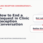 How to End a Request in Clinic Reception Conversation English