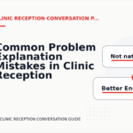Common Problem Explanation Mistakes in Clinic Reception Conversation English