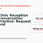 Clinic Reception Conversation Practice: Request and Reply Examples
