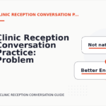 Clinic Reception Conversation Practice: Problem and Solution Replies