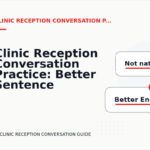 Clinic Reception Conversation Practice: Better Sentence Choices
