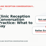 Clinic Reception Conversation Practice: What to Say Instead