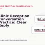 Clinic Reception Conversation Practice: Clear Reply Patterns