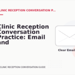 Clinic Reception Conversation Practice: Email and Message Examples