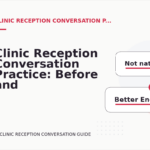 Clinic Reception Conversation Practice: Before and After Corrections