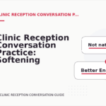 Clinic Reception Conversation Practice: Softening Direct Sentences